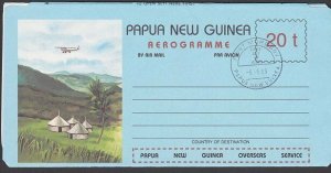 PAPUA NEW GUINEA 1983 20t aerogramme - FD cancel............................Q501