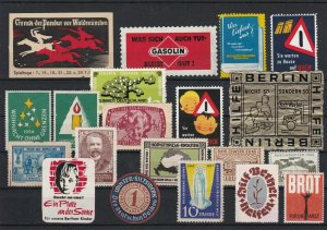 Germany Mixed Poster Cinderella Stamps- Good Selection Ref 28862