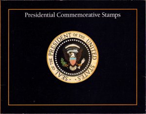 1986 Presidential Commemorative Folio Set of 4 President Stamps Sheets 22¢x36