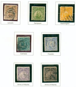 PHILIPPINES 255-260a 300 Perf 11 No wmK 191PL USED USED/M CV $32.00 BIN $15.00