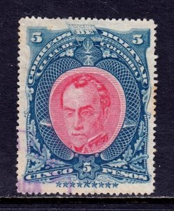 Colombia (Bolivar) - Scott #35b - Used - Toning spot CR - SCV $6.75