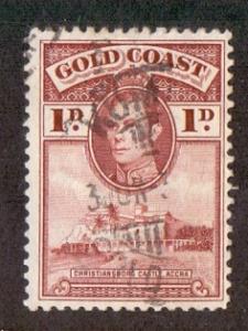 Gold Coast   #116  used  1938      1d..