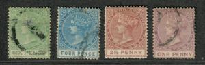 St. Christopher Sc#4-7 M+U/H/F-VF, Complete Set, Cv. $230