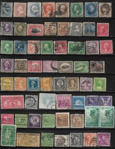 COLLECTION LOT OF 139 UNITED STATES 1861+ STAMPS 3 SCAN