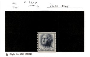United States Postage Stamp, #1229 Mint NH, 1962 Washington (AF) 