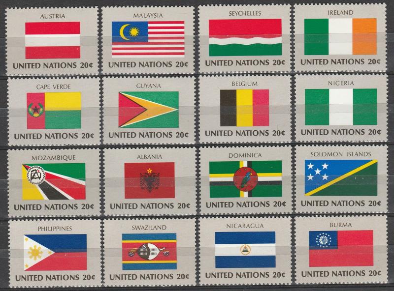 United Nations #374-89  MNH  CV $4.00 (A4390)