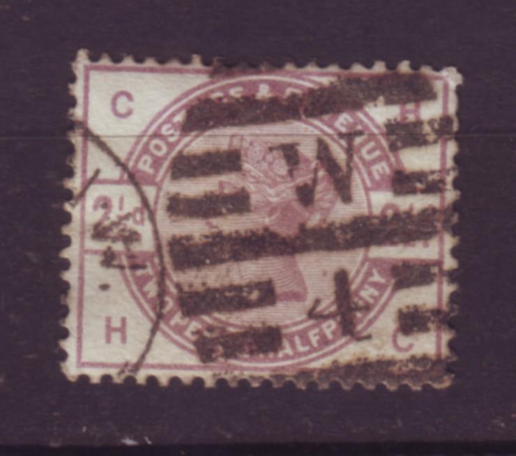 J19756 Jlstamps 1883-4 great britain used #101 queen