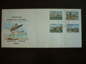 Stamps - Tokelau Islands - Scott# 73-76 - First Day Cover