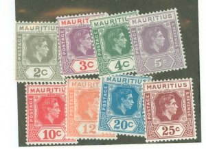 Mauritius #211-18 Unused