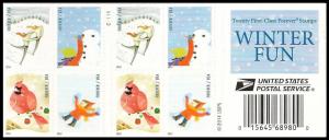 US 4940b Holiday Winter Fun forever booklet (20 stamps) MNH 2014