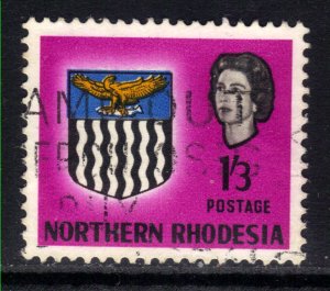 Northern Rhodesia 1963 QE2 1/-3d Arms used SG 83 ( D27 )