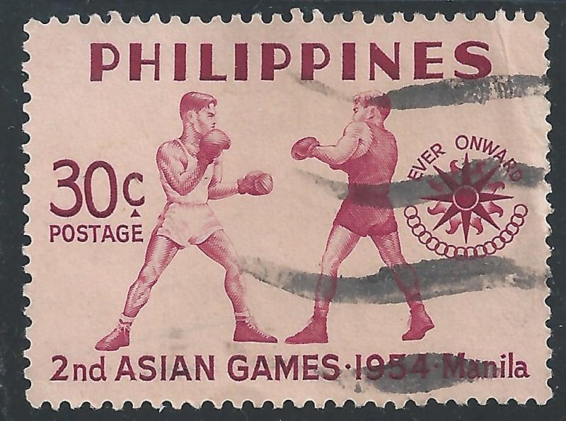 Philippines #612 30c Boxers & Games Emblem