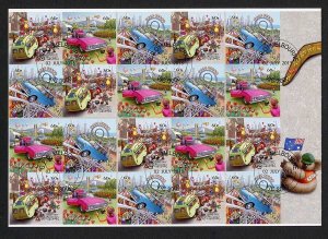 Australia SG4014a 2013 Road Trip 2nd Series Self Adhesive Booklet Pane Used