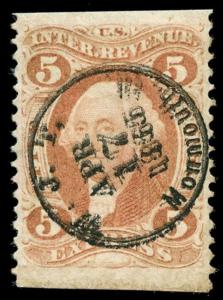 momen: US Stamps #R25b Used Revenue