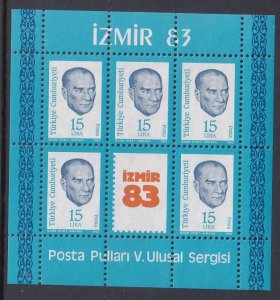 Turkey 2263a Souvenir Sheet MNH VF