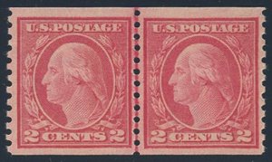 US Scott #455LP Mint, VF, Hinged