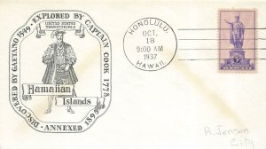 799 3c HAWAII - Historic Arts cachet