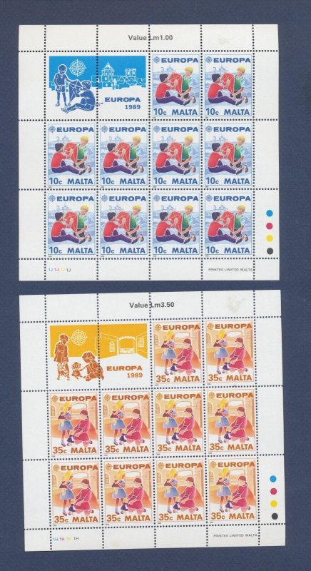 MALTA - Scott 737-738 - MNH S/S - EUROPA, Columbus - 1989 --b