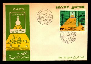 Egypt FDC 1981 - Electricity Series - F28582