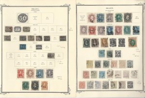 Brazil Collection 1843-1940 on 27 Scott Specialty Pages, SCV $1490