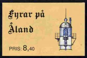 Booklet - Aland Islands 1992 Lighthouses 8m40 booklet com...