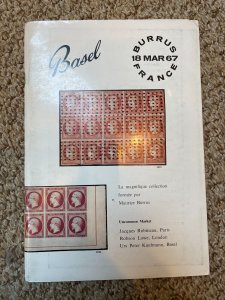 BURRUS COLLECTION France - March 18, 1967 Robson Lowe Basel Auction Catalogue