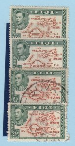 Fiji KGVI 1938 2 1/2d (4) SG254 MH (2) FU (2) BP8625