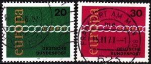 GERMANY 1971 EUROPA. Complete Set, Used