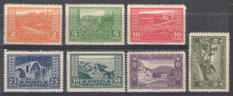 1962 ALBANIA - Landscapes no. 120-26 - MNH**