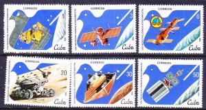 Cuba 2501-06 MNH 1982 2nd UN Congress Peaceful Use of Space Set of 6