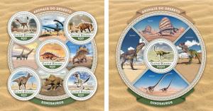 Guinea-Bissau Wild Animals Birds Dinosaurs Owls Snakes MNH stamp set 18 sheets  