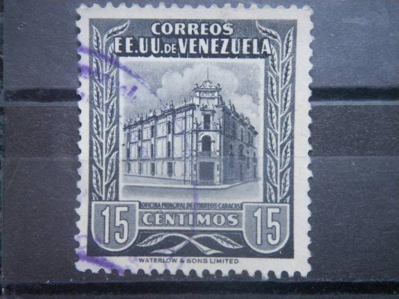 VENEZUELA, 1953, used 15c Post Office Scott 653