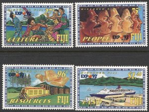 FIJI 1992 Sc 657-60, Mint NH VF, Expo 92 set of four