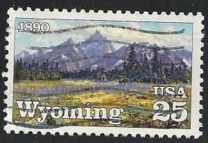 US #2444 25c Wyoming Statehood, 100th Anniv