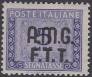 Italy Trieste A (AMG-FTT) - Segnatasse Sassone n.9 MH* cv 190$