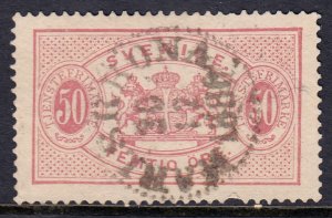 Sweden - Scott #O23 - Used - Folded perf at bottom - SCV $25.00