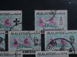 ​MALAYSIA STAMPS: 1965 SC#169 &170 -VERY OLD TWO USED SETS STAMP. VERY RARE