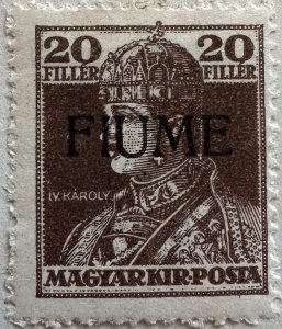 Fiume 1918 Sc22 Unused