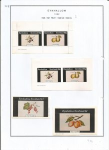 EYNHALLOW -1982 - Fruit - Sheets - Mint Light Hinged - Private Issue