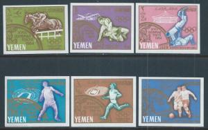 YEMEN SC# 196-201 MICHEL IMPF VF/MNH 1965