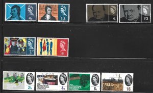 BRITAIN  ASSORTED PHOSPHOR SETS