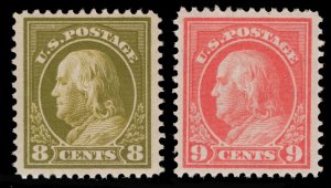 MOMEN: US STAMPS #414-415 MINT OG LH VF/XF LOT #85183*