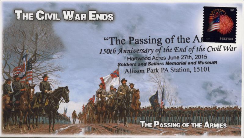 2015, The Passing of the Armies, Civil War, Allison Park PA, Pictorial Postmark