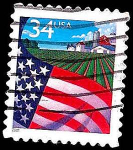 # 3470 USED FLAG OVER FARM