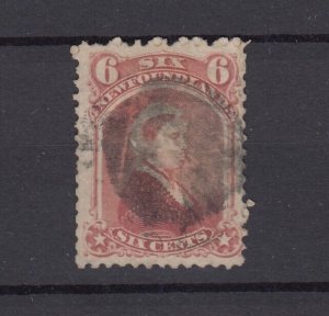 Newfoundland QV 6c Rose SG39 Fine Used BP9469