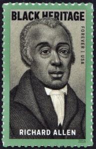 SC#5056 (49¢) Black Heritage: Richard Allen Single (2016) SA