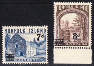 NORFOLK ISLAND # 21-22 Mint NH - SG21-22