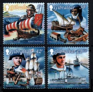 Gibraltar # 798 - 801 MNH