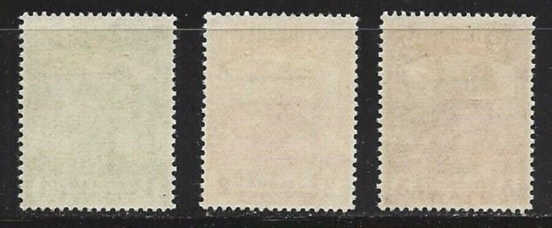 Newfoundland #115 116 and 117 OG VF