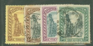 Bahamas #58-60/62 Unused